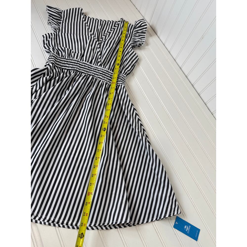 NWT Cupshe Dresses Boho Flared Sleeve Maxi Dress -Ruffled Mini Dress Bundle Sz M - Picture 5 of 8